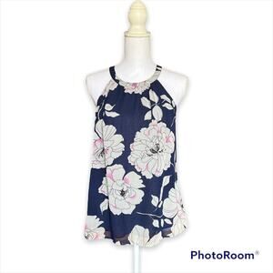 Daniel Rainn Floral Sleeveless High Neck Top- Size MP